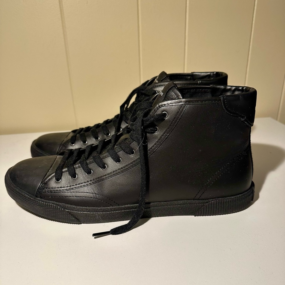 Coach men’s leather high top leather sneakers mens size 12 - Picture 3 of 3